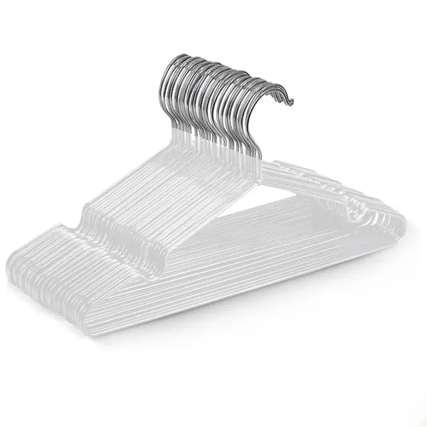 Keplin 20x Rubber Coated Metal Hangers Heavy Duty Space Saving Cloth Hangers 1
