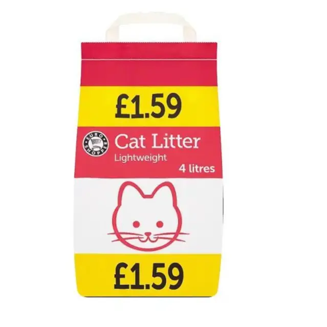 Euro Shopper Cat Litter Lightweight 4 Litres ( Case of 4 )