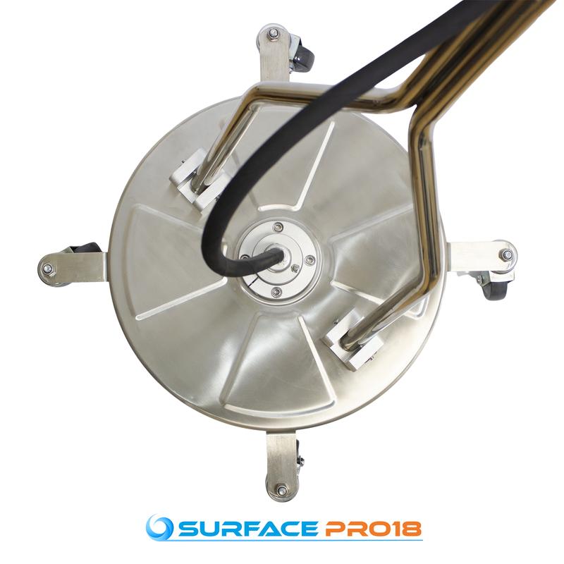 Kiam SurfacePro 18 Rotary Floor Cleaning Tool Steel Flat Surface Cleaner 18" 3