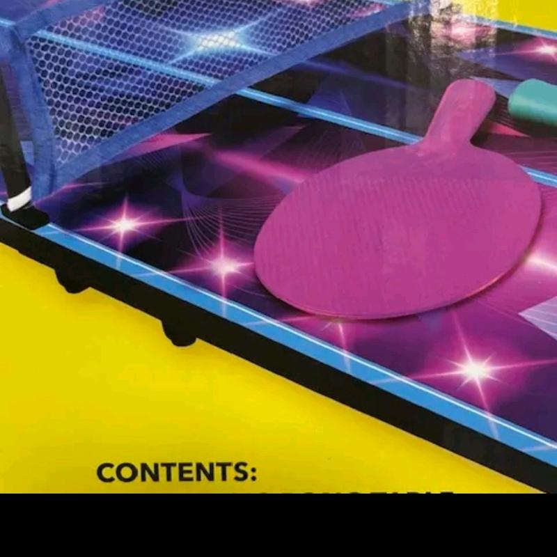Tabletop Ping Pong Light Up Action, Play Surface includes 20 LED Lights, For Ages 5+ 2
