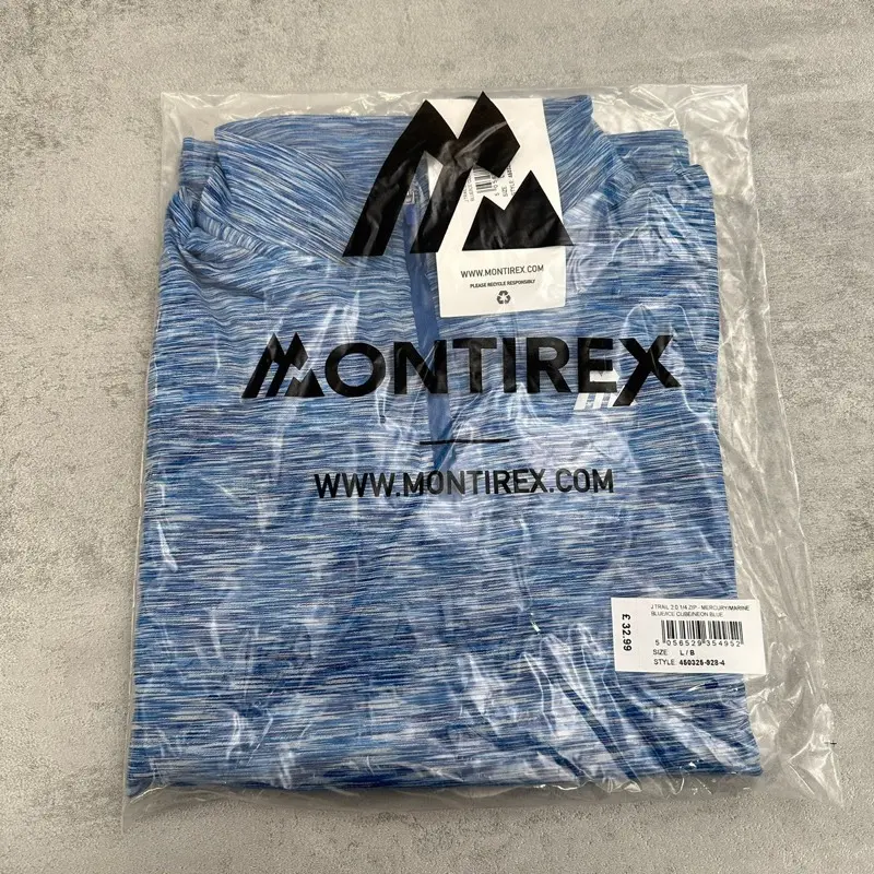 Boys Montirex Quarter Zip Tracksuit Top Blue Marl New Boys Large Age 12-13 4