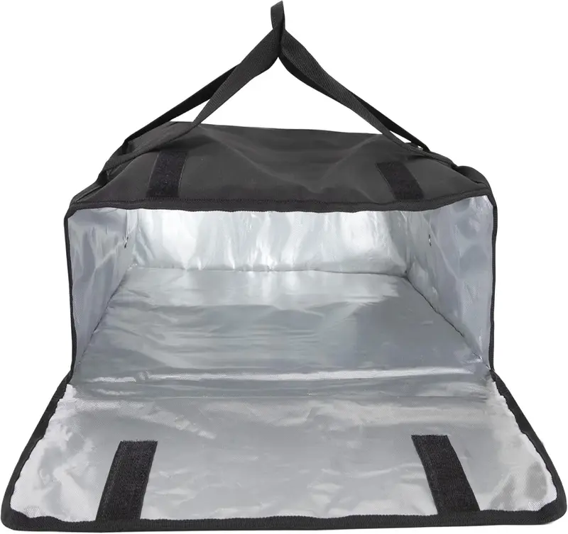 Pizza Carrier Insulated Bags Large for Deliveries, Insulated Pizza Carrier Delivery Bag 20x20 Food Bag for Personal and Professional Use (Black) 3