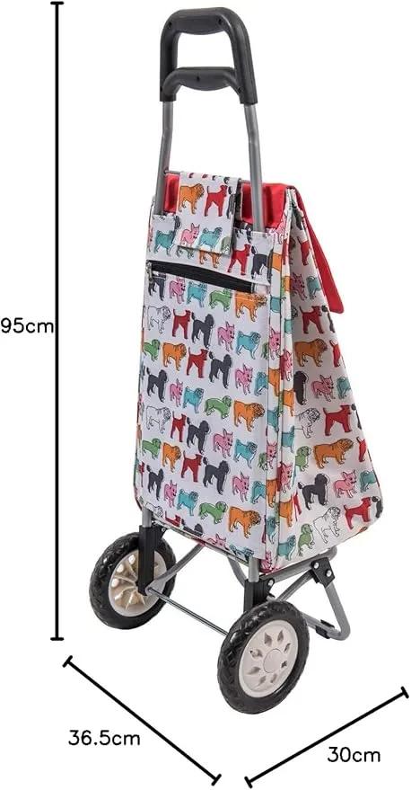 Product Introduction of Sabichi Lightweight Foldable Shopping Trolley with 2 Wheels – Pug Trolley 0