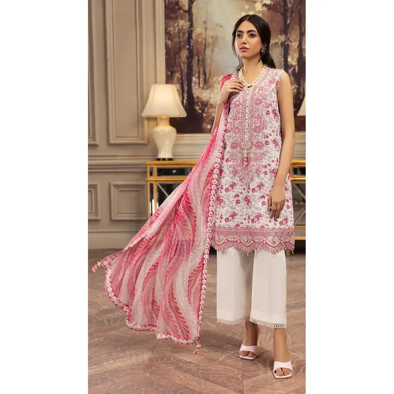 Anaya 3 Piece Unstitched Digital Printed Lawn Suit - AL23-15-SAHAR 3