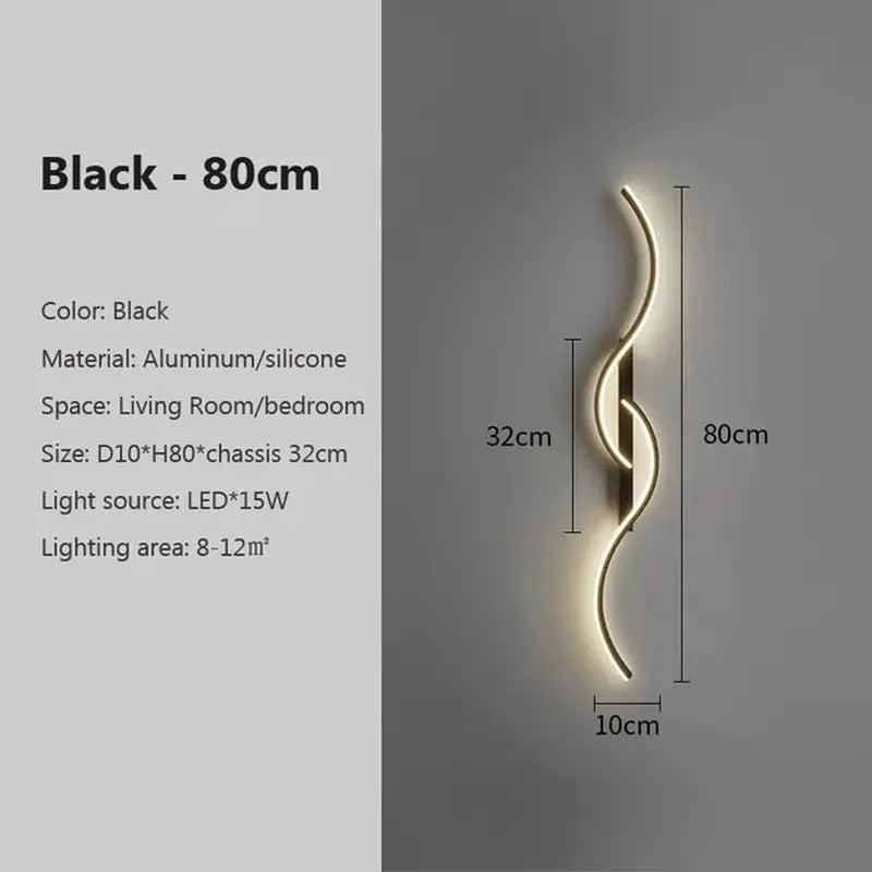 Long Strip LED Wall Sconce - Minimalist Indoor Lighting Fixture 7