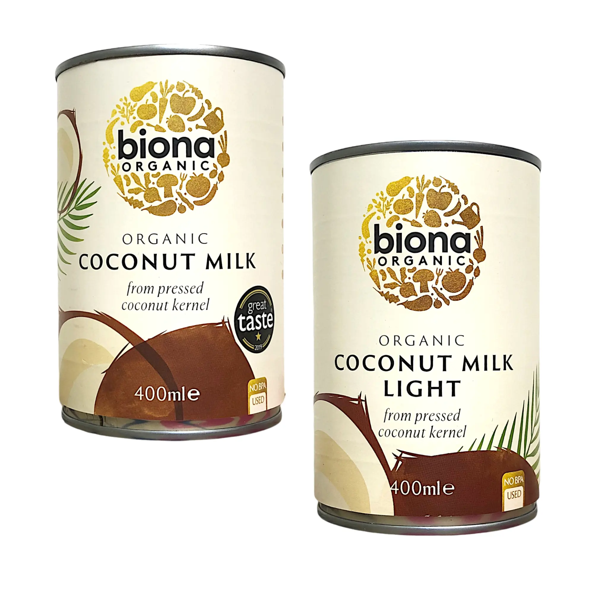 BIONA Organic Coconut Milk Regular / Light  - 400 ml tin Dairy Protein