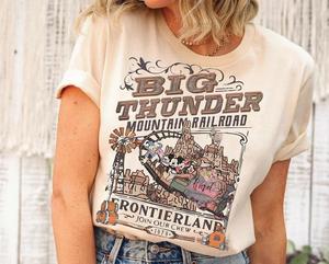 Big Thunder Mountain Railroad Shirt Funny Mickey & Friends T-Shirt