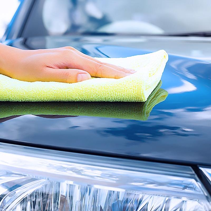 5pc Goodyear Microfibre Buffing Cleaning Polishing Lint Free Towel Cloth 40x40cm Household Microfiber Absorbent Yellow Wipe 4