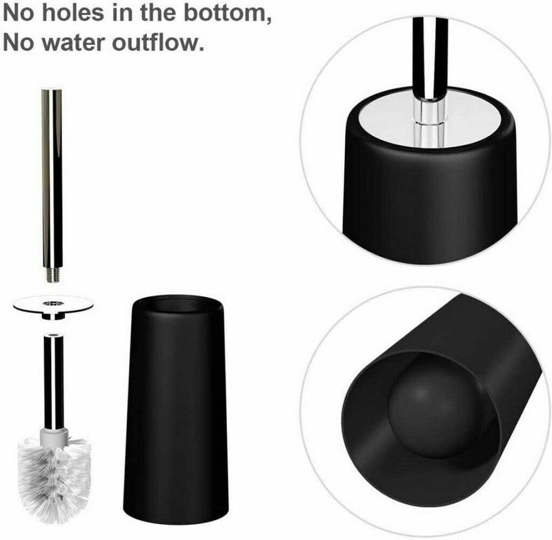 6PCS Bathroom Accessory Set - Waste Bin, Soap Dish, Soap Dispenser, Toilet Brush & Holder, Tooth Brush Holder, Rinse Cup - 4L Capacity 3