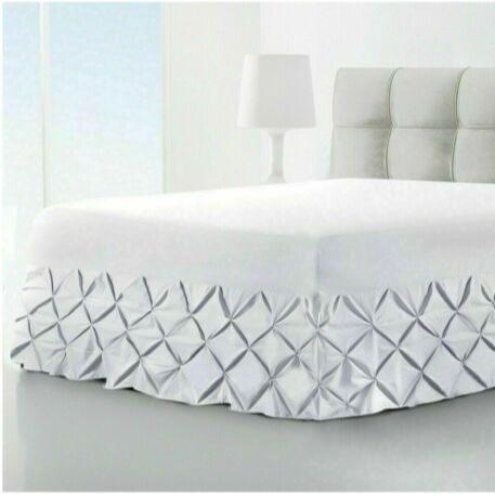 Pin Tuck Extra Deep Fitted Valance Bed Sheet 100% Egyptian Cotton Single Double King Bed Size 5