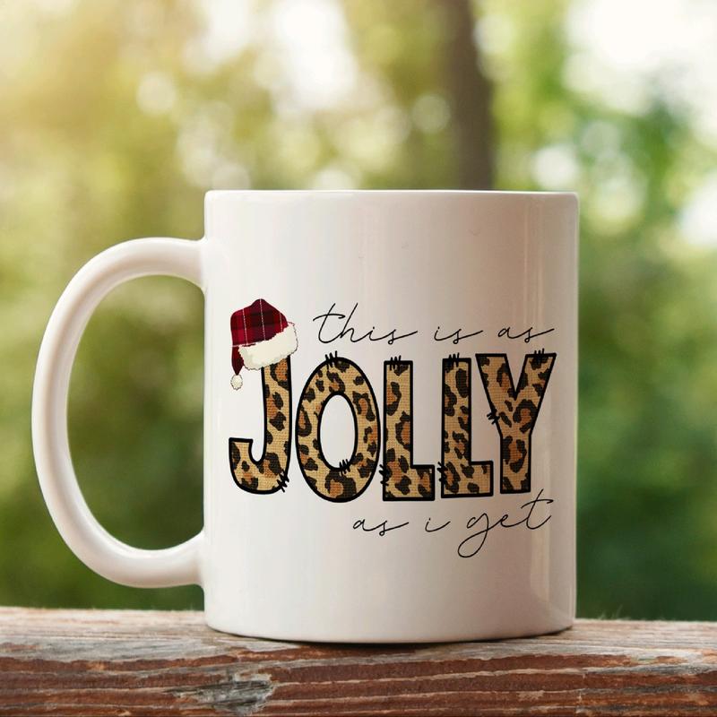 This Is As Jolly As I Get Funny Sarcastic Christmas Mug Christmas Gift For Adults 0