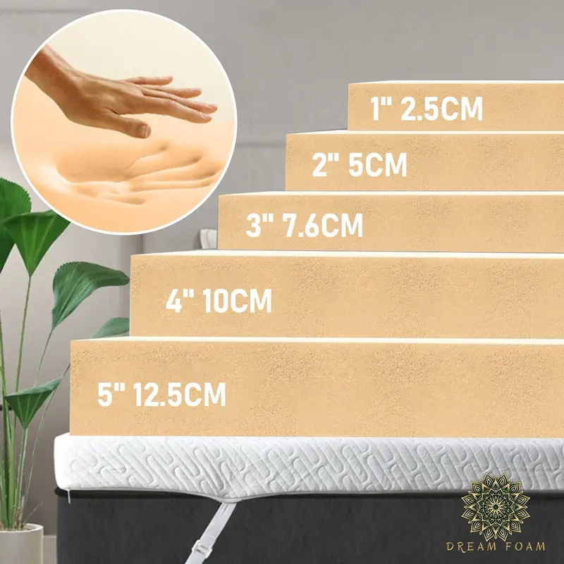 Orthopaedic Memory Foam Mattress Topper - Comfortable and Supportive 2