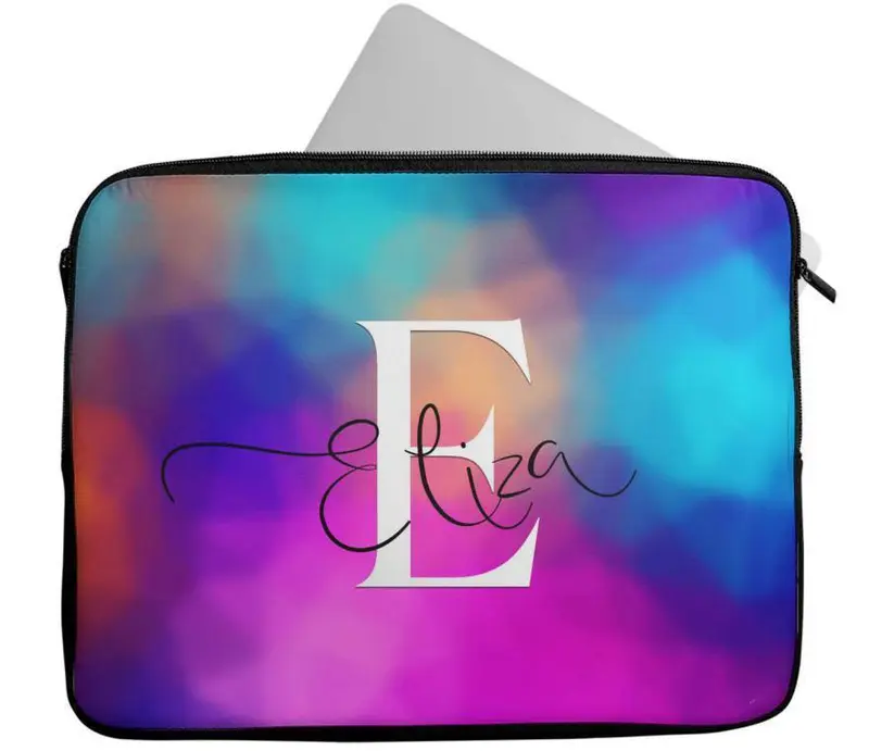 Personalised Any Name Marble Design Laptop Case Sleeve Tablet Bag 105 4