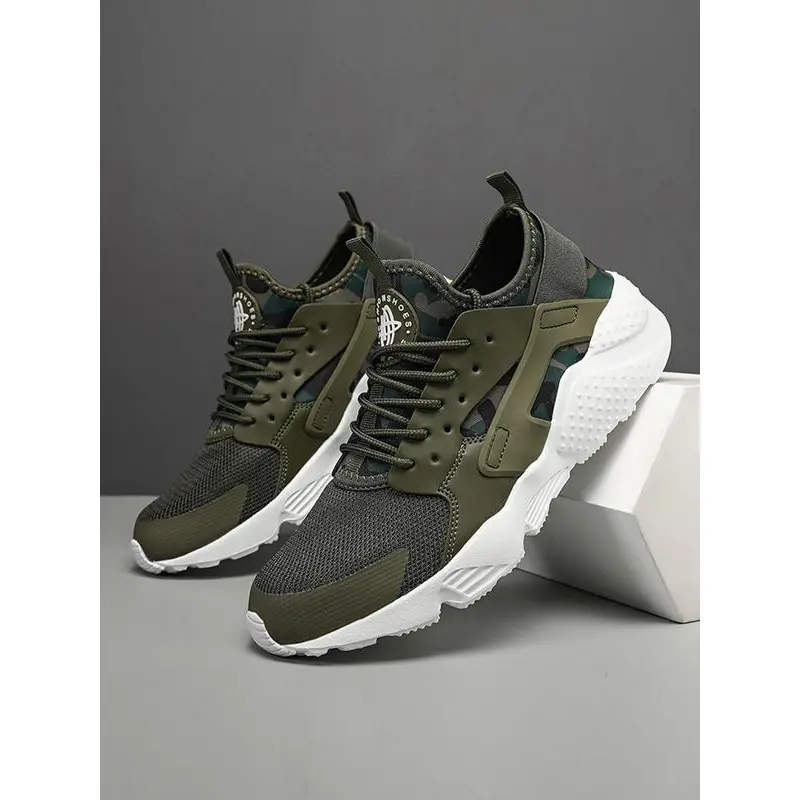 [Size Runs Small]Unisex Men's Lace Up Mesh Sneakers, Casual Sporty Breathable Comfortable Running Shoes, Gym Shoes, Male All-match Round Toe Sports Shoes for Daily Wear Closed Trainer Runner Walking Shoes Training Athletic