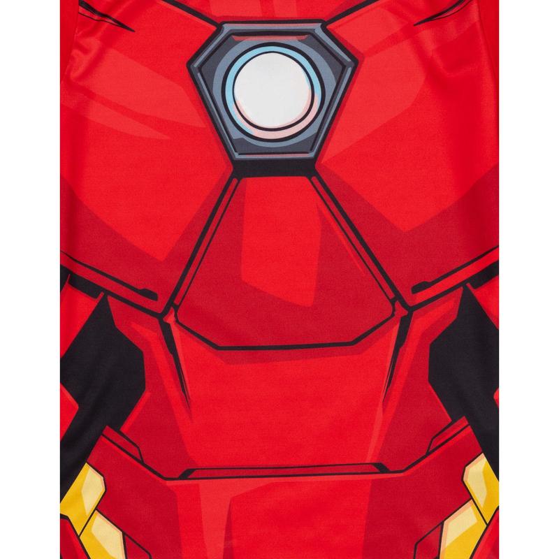 Vanilla Underground x Disney Marvel BoysRed Iron Man Costume Character Print Short Sleeve Short Leg Pyjama Set 1