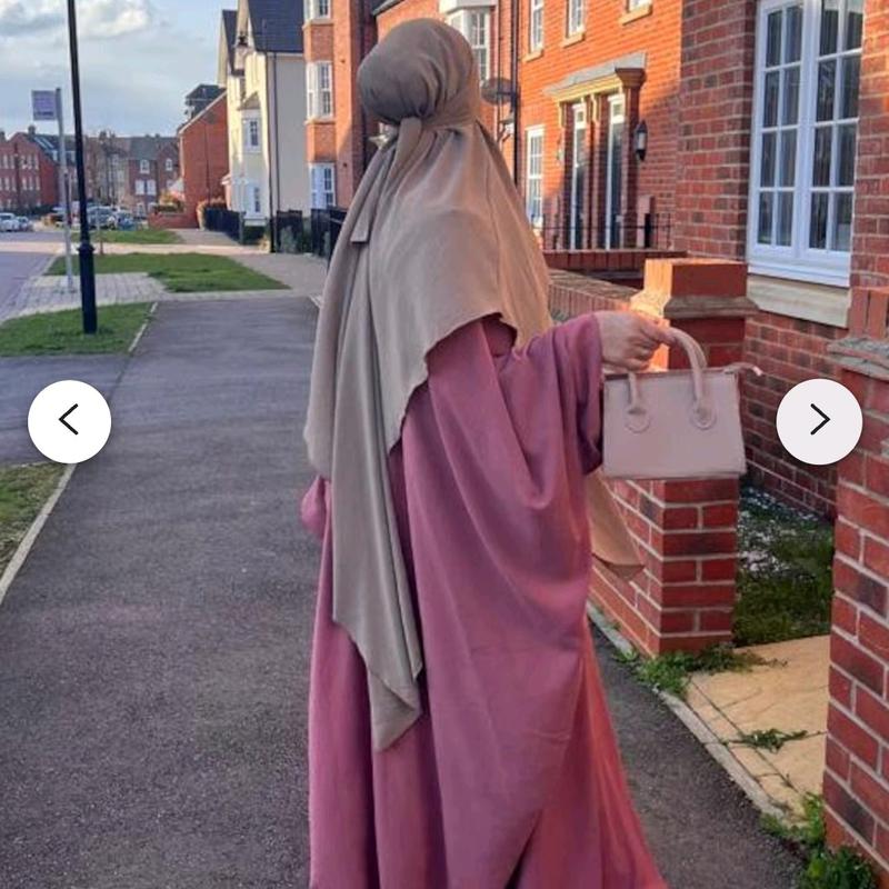 Khimar 2 way tie. Comfy material. Nidda Material 4