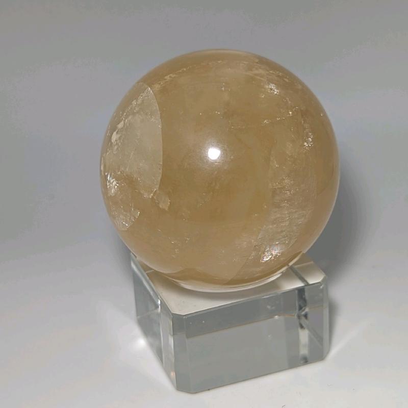 Honey calcite Sphere 2