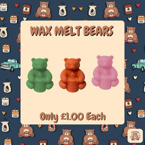 Bear Burners wax melt bears Handmade soy wax melts by bear burners