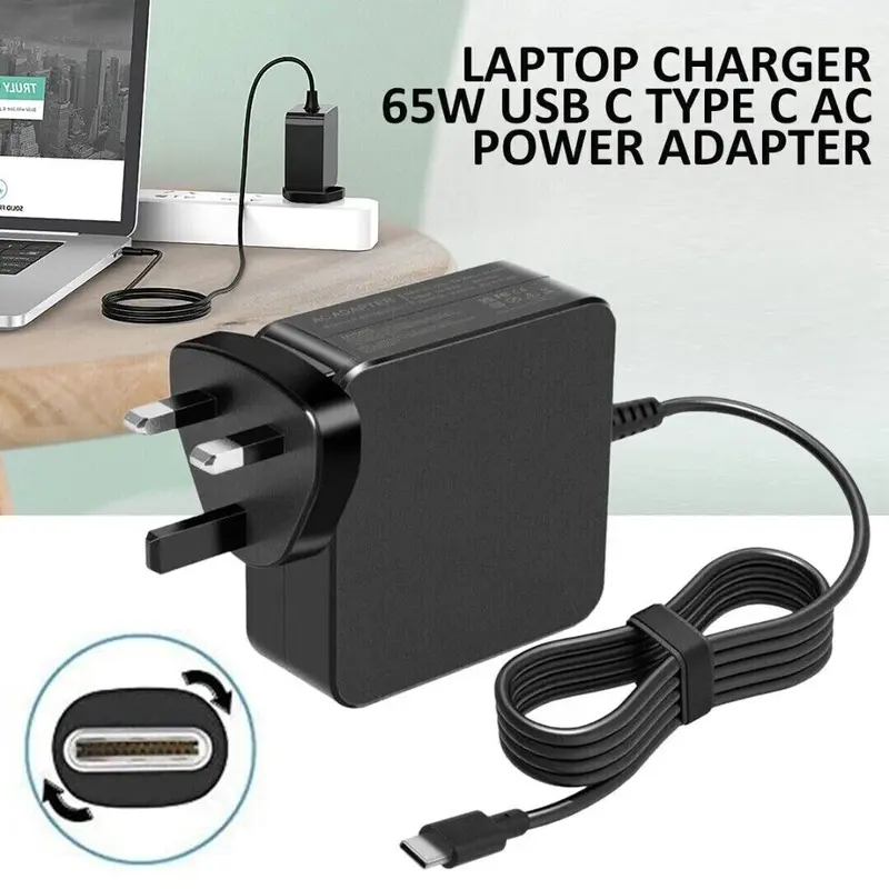 New 65W USB C Type-C Adapter Charger for DELL,HP,ASUS,Lenovo,Huawei,Acer Laptop 4