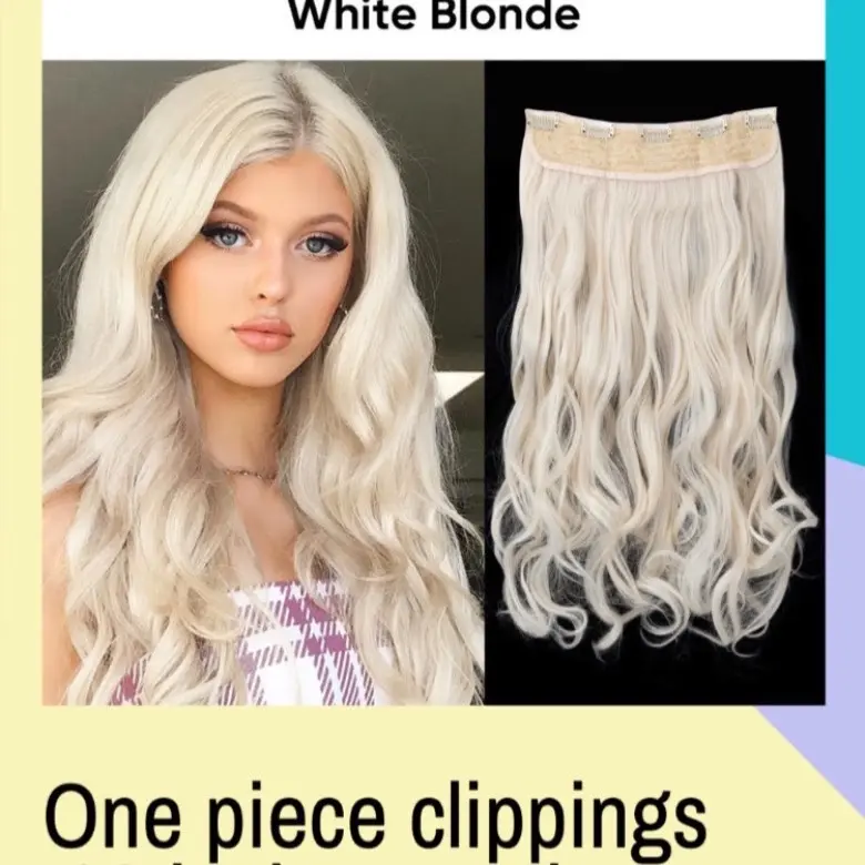One piece clip in hair extensions and clippings are perfect for fine hair to add some volume