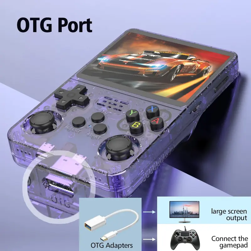 128GB Retro Game Console - R36S, 3.5" IPS Screen, 20,000+ Games, Linux, Portable Gaming System 4