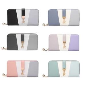 [MissLulu Bags] Women's Leather Look Purse with 12 Card Slots and Zipped Coin - Pocket RFID Blocking (7 Colours)