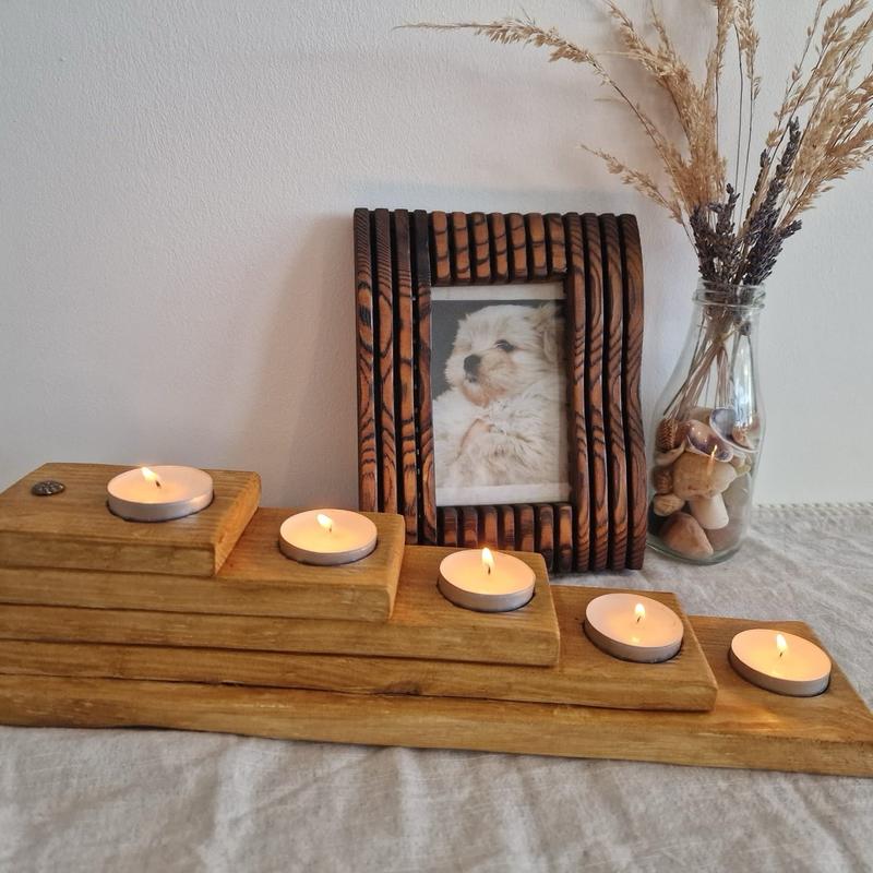 wood candle holder 0