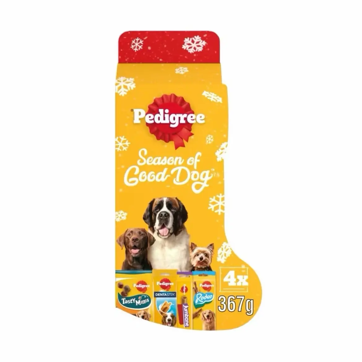 Pedigree Christmas Stocking Gift Adult Dog Treats Mixed
