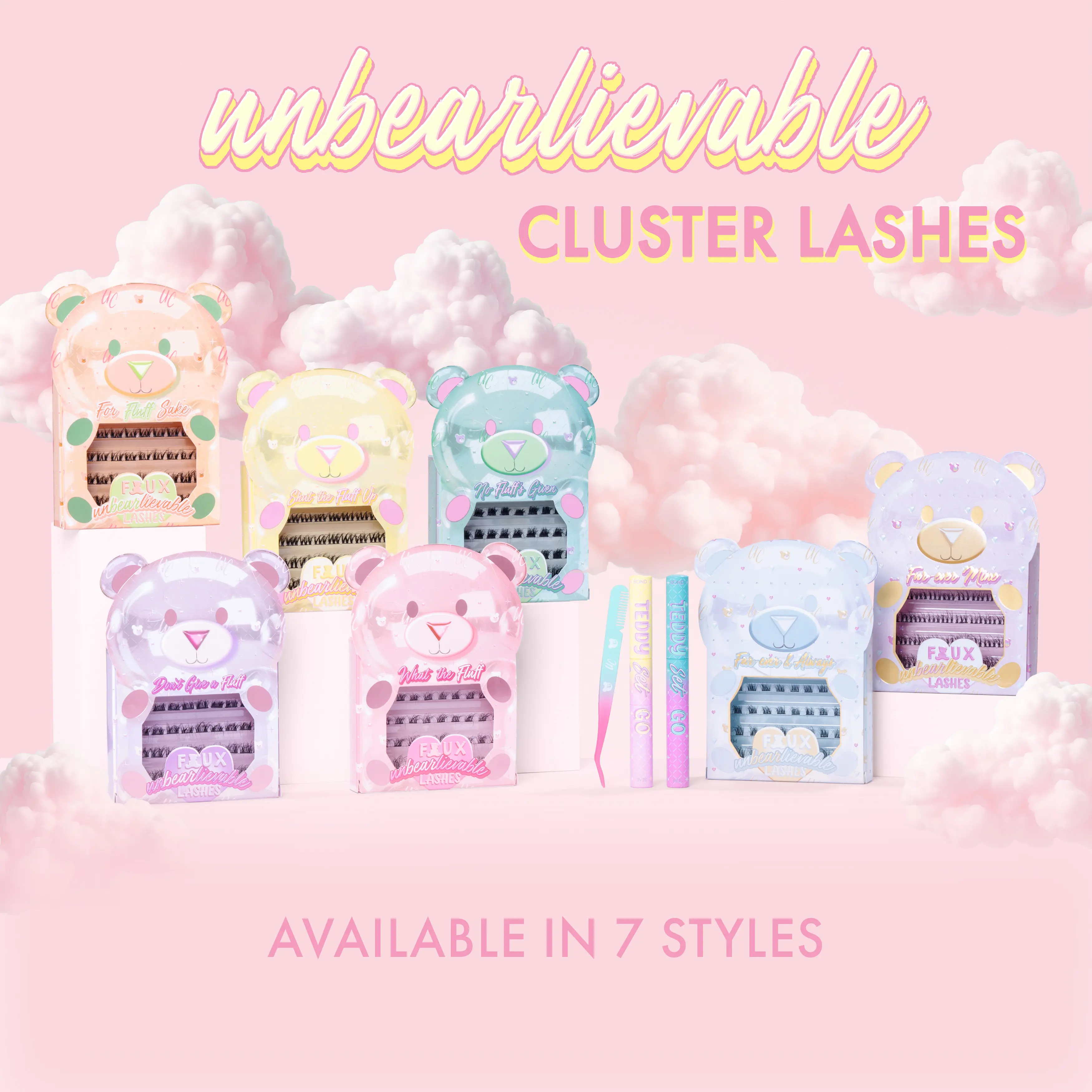 BUILD YOUR UNBEARLIEVABLE CLUSTER DIY LASH KIT