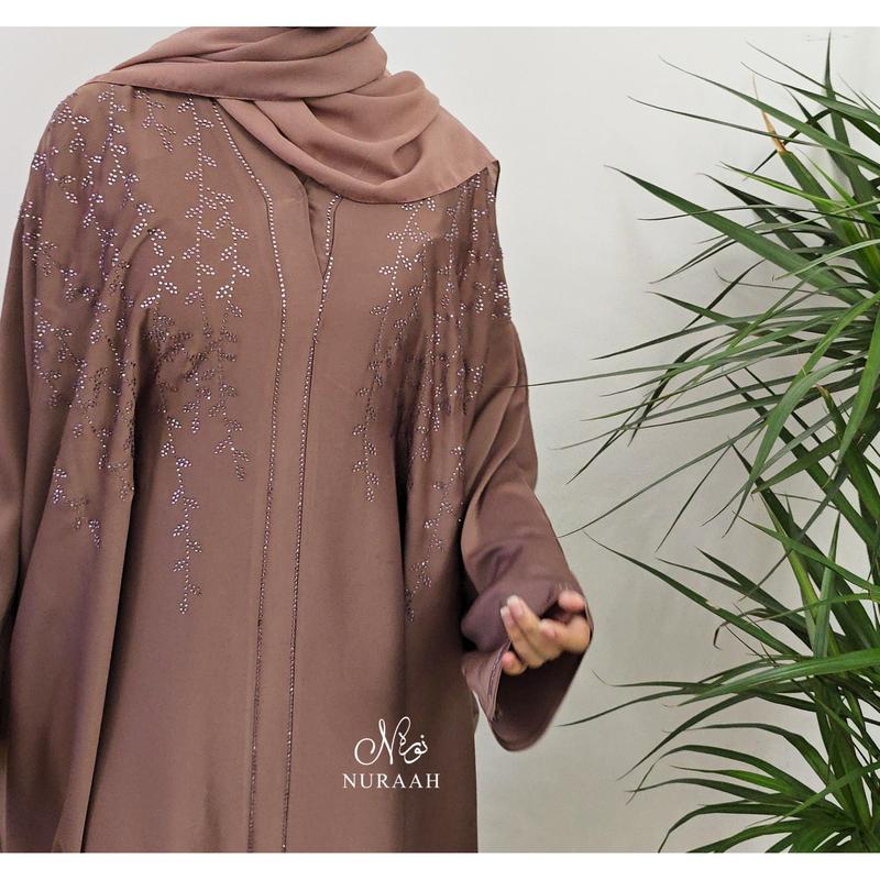(NURAAH) AMAYA BUTTERFLY ABAYA (with scarf and inner belts) women 7