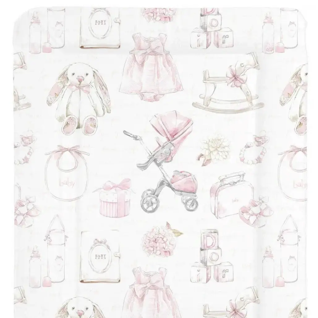 Sunnybabies Vintage Girls Baby Changing Mat For Toddlers Babies Nursery Wipe Down PVC baby  changing  mat