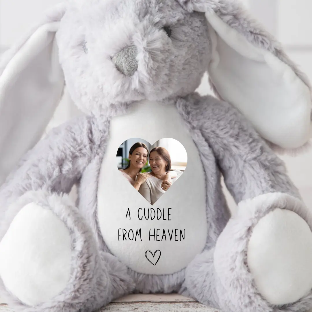 Memory Photo Teddy, In Memory Gift, Bereavement Gift ,Memorial ,Cuddle From Heaven, Present, Memorial Photo Gift, Memory Teddy Bear, Sympathy