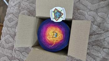 Product Review of Ombre yarn cake, gradient yarn, Cotton/ acrylic yarn cake, Bramblewood Yarns from g**3 0