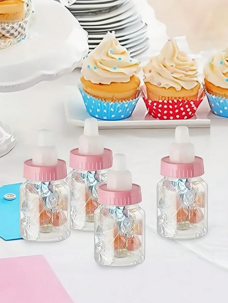 Product Introduction of (12pcs/6pcs) Novelty Candy Bottle Box, Plastic Candy Box Bottle, Milk Bottle Style Candy Gift Box, Party Decorations Baby Shower Family Decorations Gifts Wedding Multicolor 14