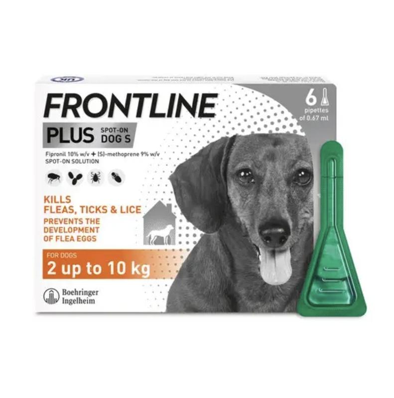 Frontline Plus Spot-On Flea and Tick Treatment for Small Dogs (2kg-10kg) - 6 Pipettes 3