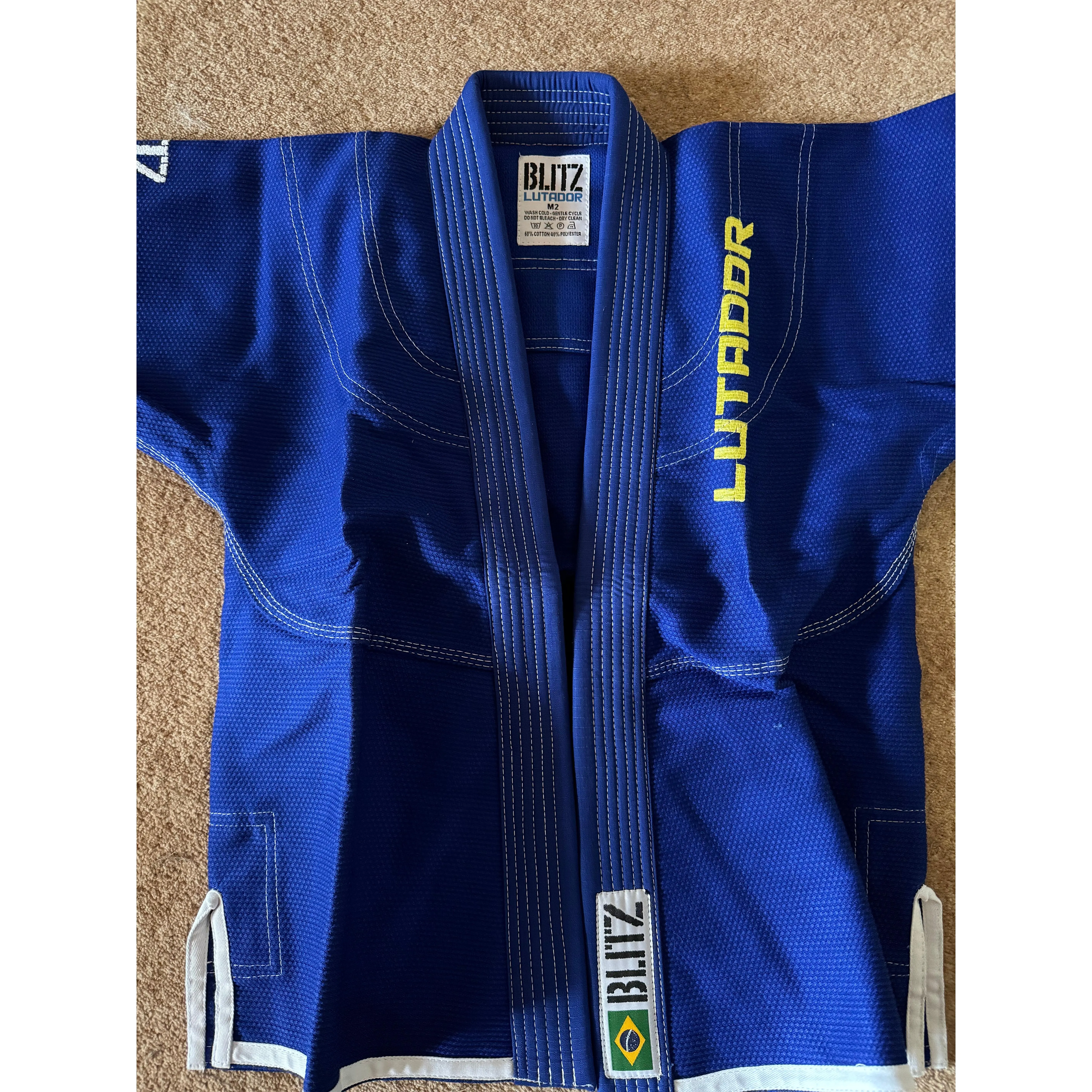 Blitz Kids Lutador Brazilian Jiu Jitsu Jacket M2 Blue