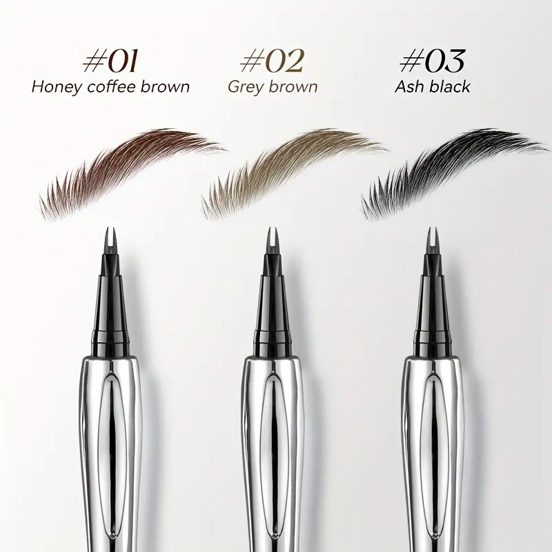 Waterproof Eyebrow Pencil - Sweat-Proof, Long-Lasting Natural Look, Multi-Use for All Skin Types 1