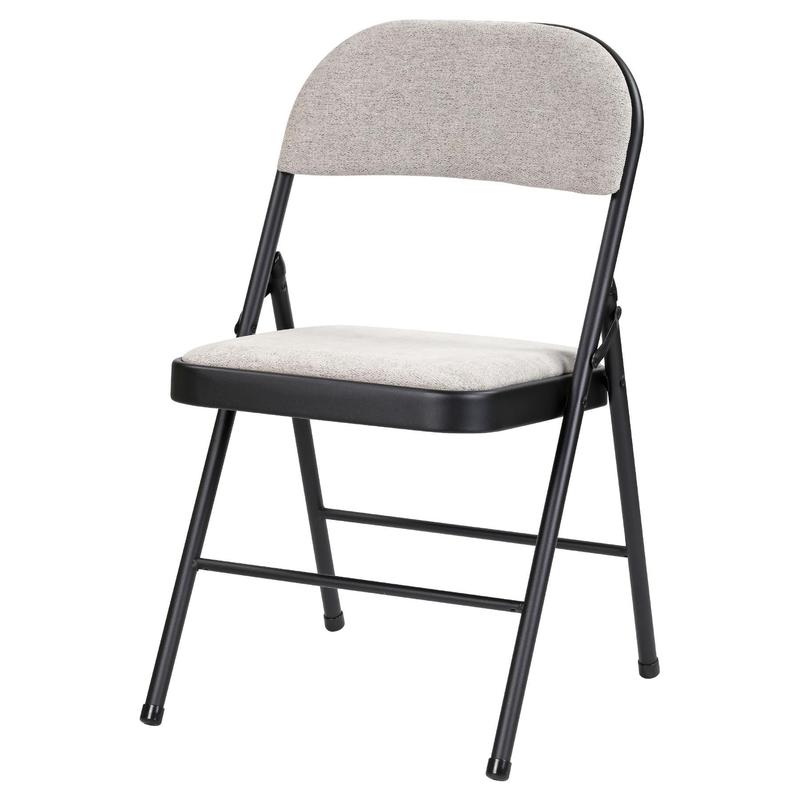 Ultimate Comfort Padded Fabric Folding Chair – Durable & Space-Saving Seating for Home, Office & Events – Supports 114kg, Open: H79 x W46 x D46cm, Folded: H98 x W46 x D8cm, Seat Height: 45cm 0