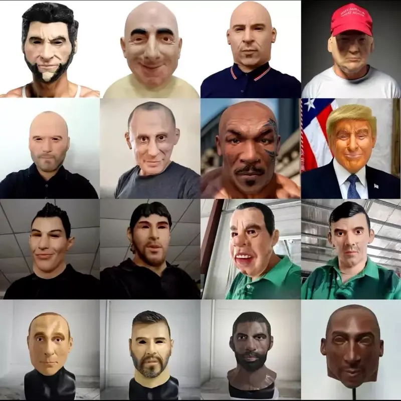 JEFF BEZOS Realistic Celebrity Latex Full Face Mask Funny Famous President Costumes Menswear Clothing 1