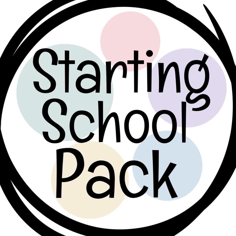 Start School Pack - Tracing Numbers Mats & Tracing Letters Mat, Addition & Subtraction Mats, Daily Routine Chart & Dry Wipe Pen 0