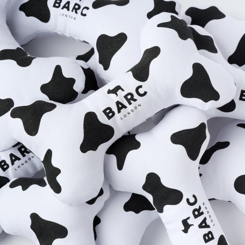 Cow Squeaky Dog Bone Toy 3