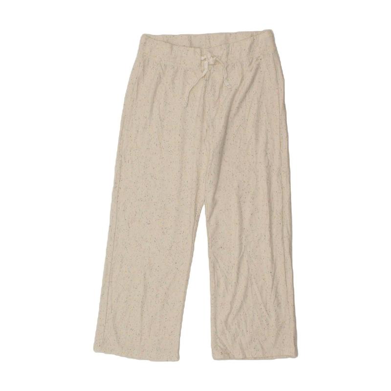 Pre-Owned Vintage J. CREW Womens Tracksuit Trousers UK 14 Medium White Flecked 0