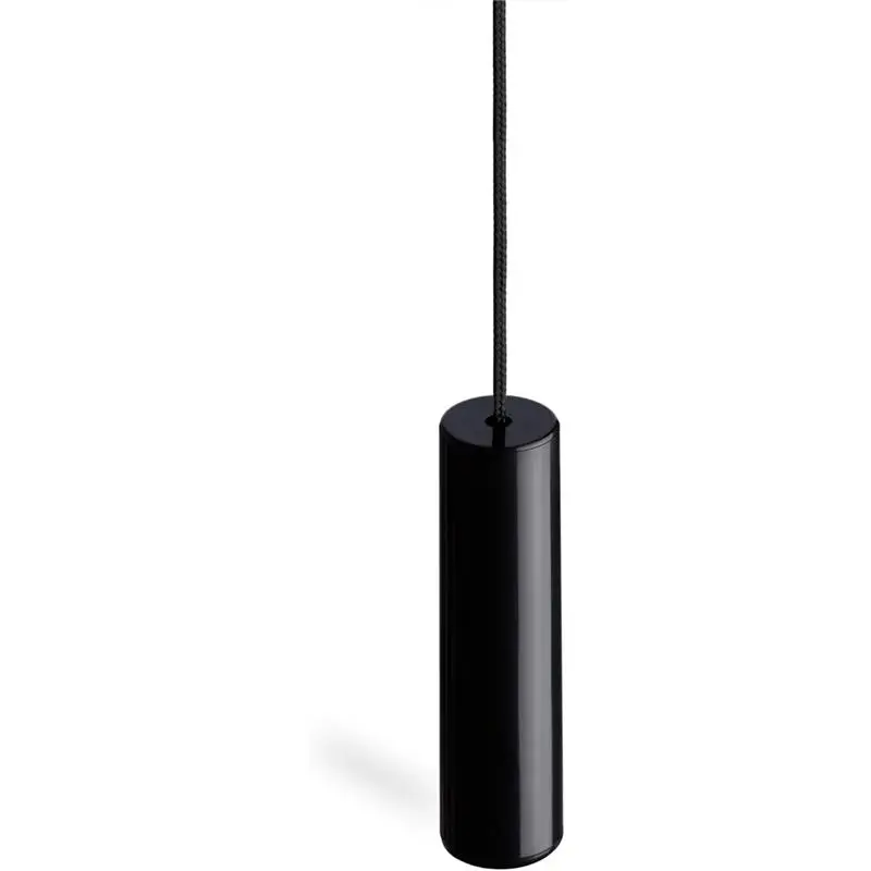 Bathroom Light Pull Cord String with Contemporary Jet Black Cord and Ergonomic Handle