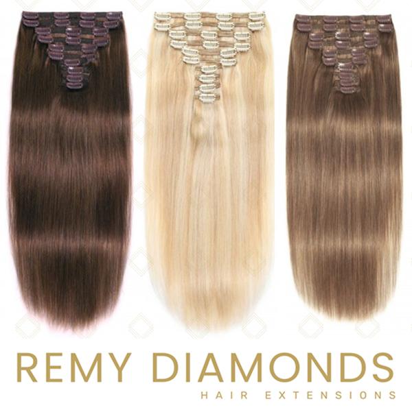 Clip in human hair extensions half head | full head 1