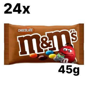 24 x 45g M&M's Chocolate – Classic Candy Coated Milk Chocolate Treat – Best Before 16/03/2025 Bonbon Snack Dessert
