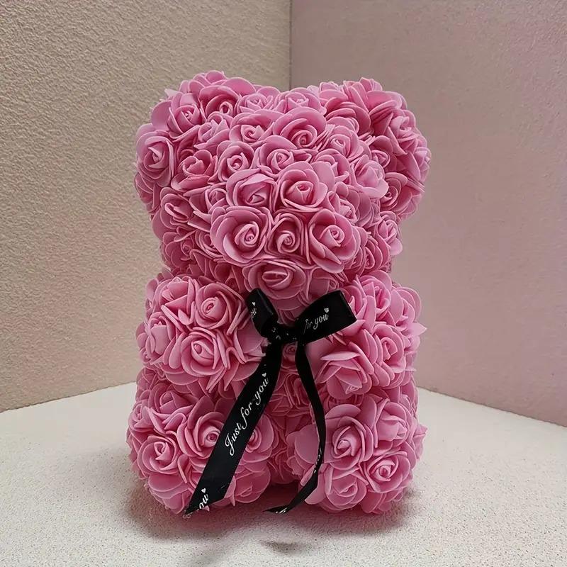 Room Decor Bear Design Artificial Rose Bouquet,Halloween Christmas Decor,Rose Toy,Lifelike Decorative Artificial Flower,Gifts for Her, Cute Homeware Romantic Gift, Autumn Home Decor, Decorative Gifts for Girlfriend,  Christma candle Fruit Plants 4