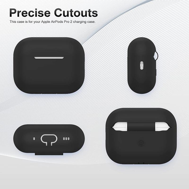 JMF Tech Case compatible with AirPods Pro 1st, 2rd Gen Cover Portable Silicone Skin Protective Cover with Keychain (Support Wireless Charging) for AirPods Pro 1st & 2nd, 3rd Generation. 6