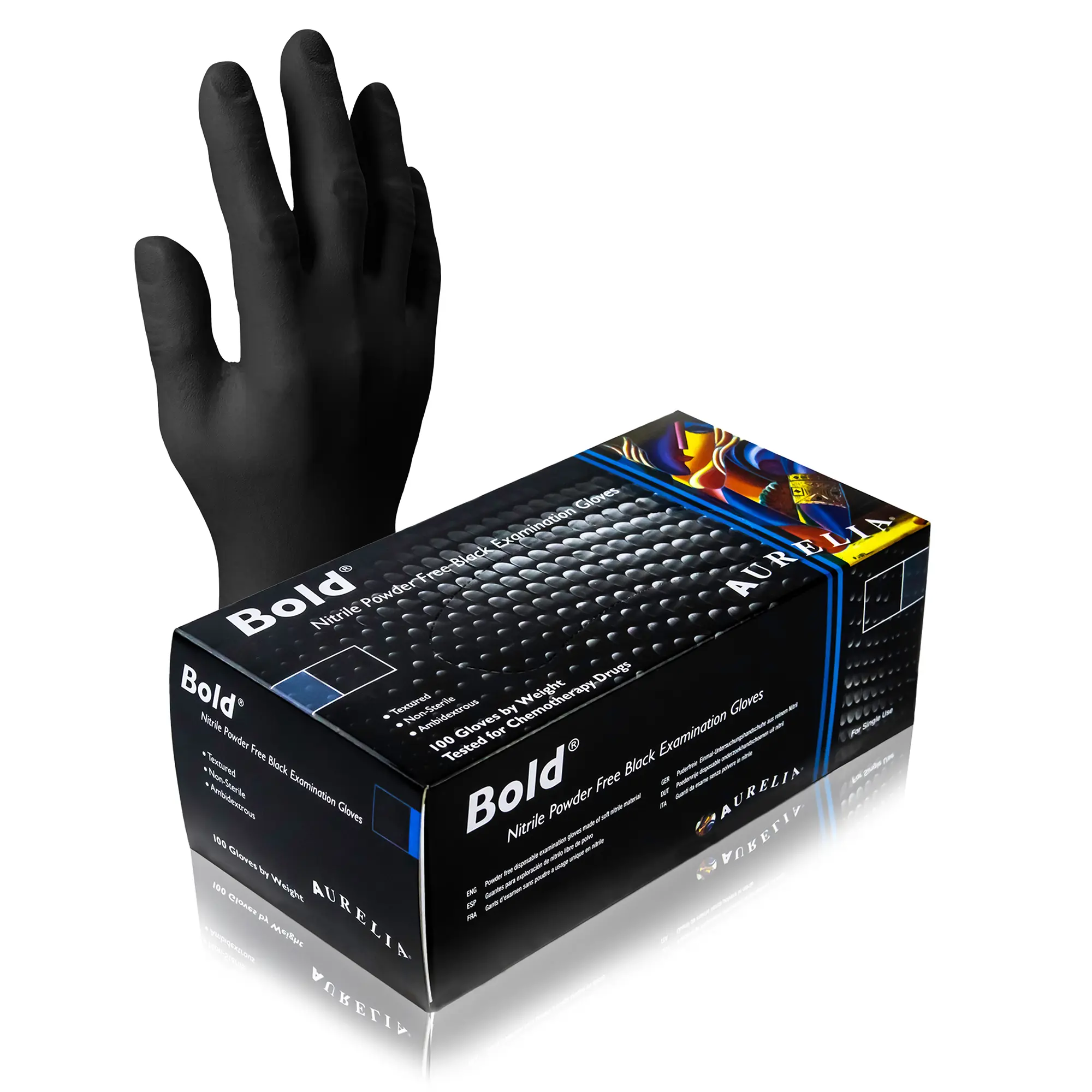 Disposable Gloves Aurelia Bold Nitrile Powder-Free Examination Disposable Gloves for Cleaning