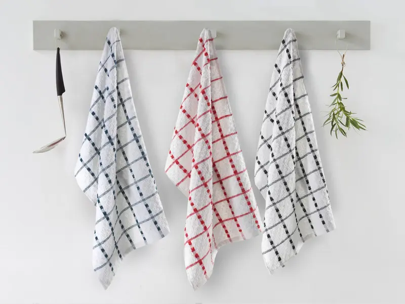 Say9 Terry Tea Towel, Regular Size Terry Tea Towel 100% Cotton Assorted Colors Kitchen Cleaning Absorbent 2