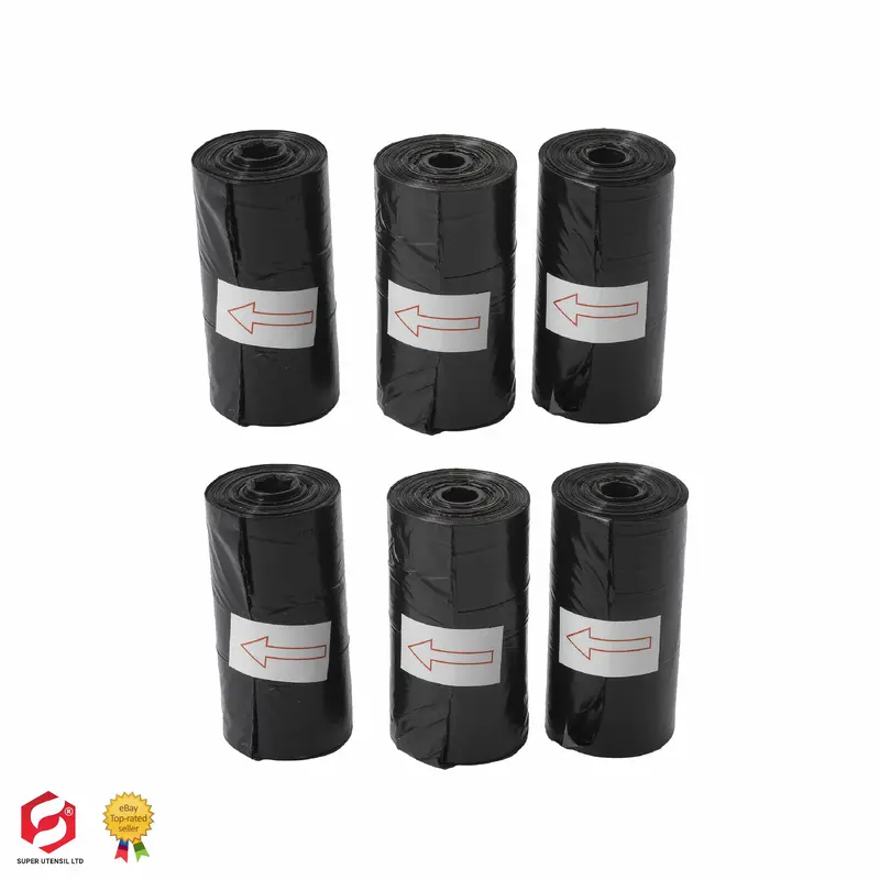90 Poo Bags for Dog Waste, Extra Thick Strong 100% Leak Proof Dog Poo Bags Black 4